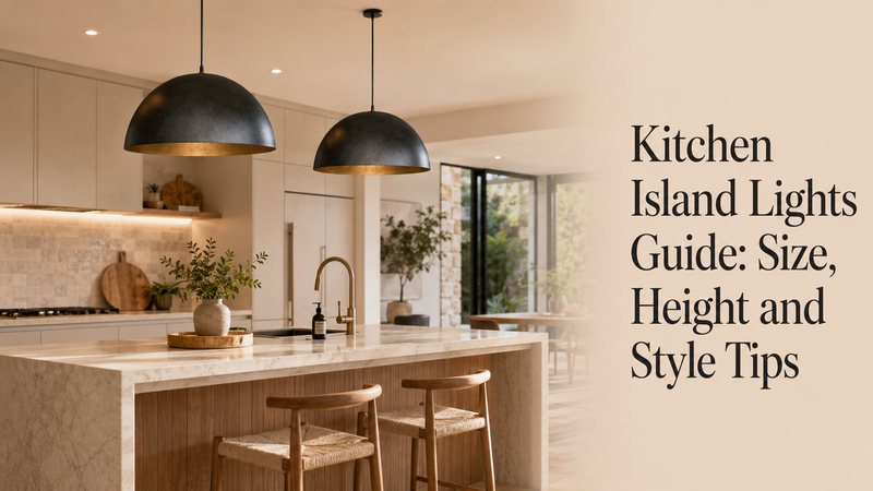 Kitchen Island Lights Guide: Size, Height and Style Tips