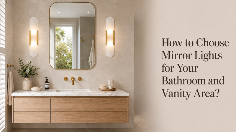 How to Choose Mirror Lights for Your Bathroom and Vanity Area？