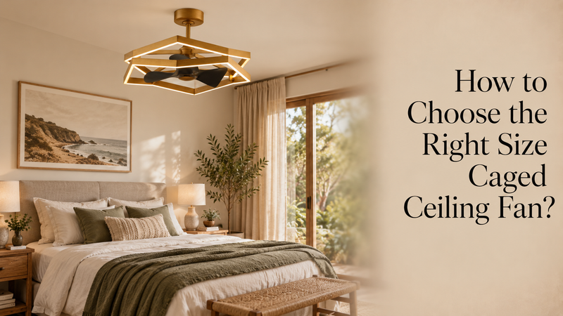 How to Choose the Right Size Caged Ceiling Fan? - ParrotUncle.AU