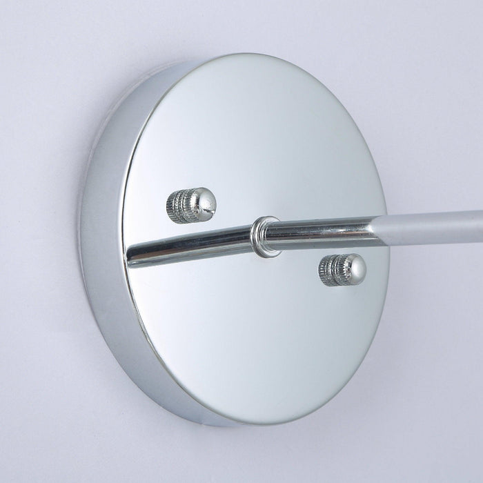 1-Light Modern Silver Wall Scone Light - ParrotUncle