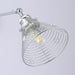 1-Light Modern Silver Wall Scone Light - ParrotUncle