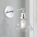 1-Light Modern Silver Wall Scone Light - ParrotUncle