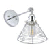 1-Light Modern Silver Wall Scone Light - ParrotUncle