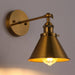 1-Light Rhem Brass Wall Sconce Light - ParrotUncle