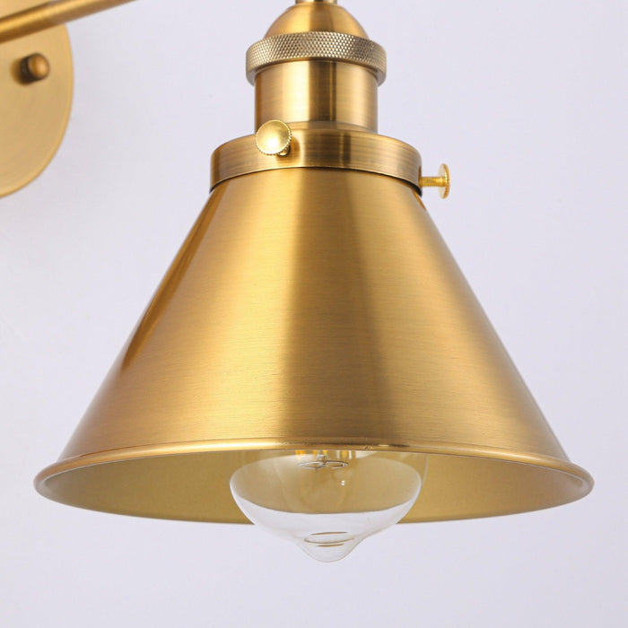 1-Light Rhem Brass Wall Sconce Light - ParrotUncle