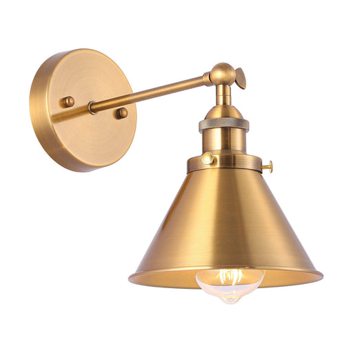 1-Light Rhem Brass Wall Sconce Light - ParrotUncle