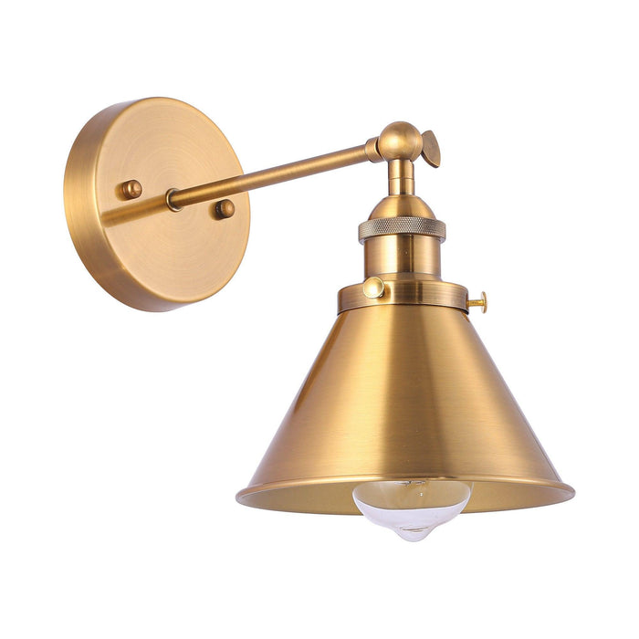 1-Light Rhem Brass Wall Sconce Light - ParrotUncle