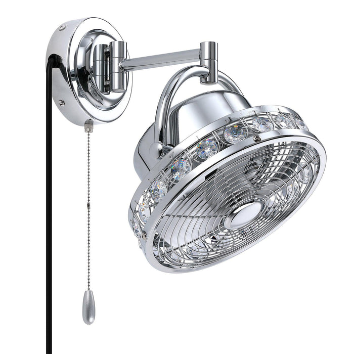 10" Modern Black Small Ceiling Fan with Pull Chain - ParrotUncle