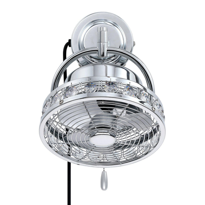 10" Modern Black Small Ceiling Fan with Pull Chain - ParrotUncle