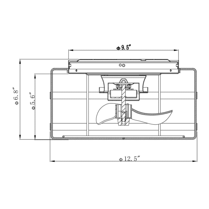 13" Madurai Farmhouse Flush Mount Reversible Ceiling Fan with Lighting and Remote Control - ParrotUncle