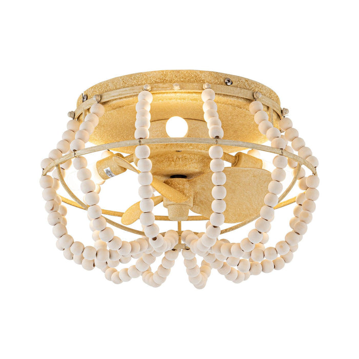 13" Traditional DC Motor Flush Mount Reversible Ceiling Fan with Lighting and Remote Control - ParrotUncle