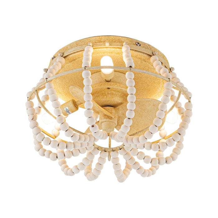 13" Traditional DC Motor Flush Mount Reversible Ceiling Fan with Lighting and Remote Control - ParrotUncle