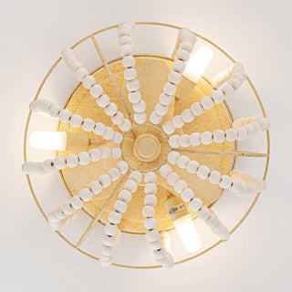 13" Hamptons Farmhouse DC Motor Flush Mount Reversible Ceiling Fan with Lighting and Remote Control