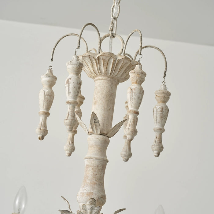 Antique white farmhouse chandelier deals