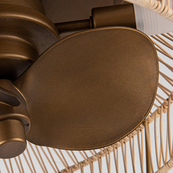 14" Farmhouse DC Motor Flush Mount Reversible Iron Ceiling Fan with LED Lighting and Remote Control - ParrotUncle