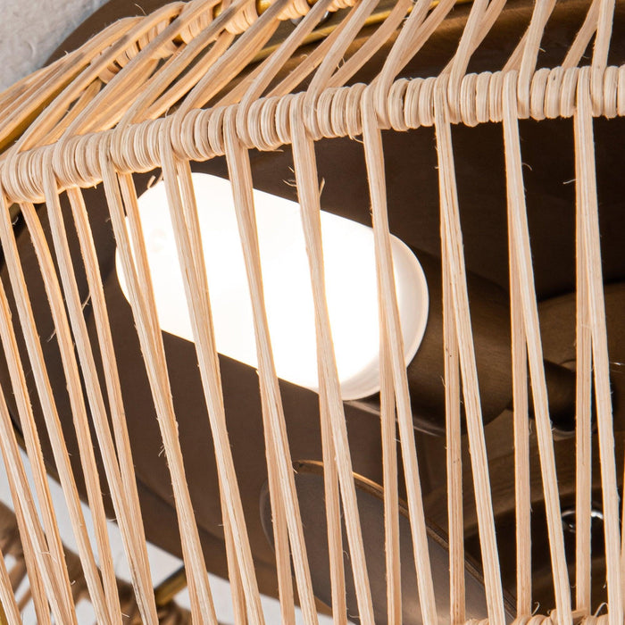 14" Farmhouse DC Motor Flush Mount Reversible Iron Ceiling Fan with LED Lighting and Remote Control - ParrotUncle