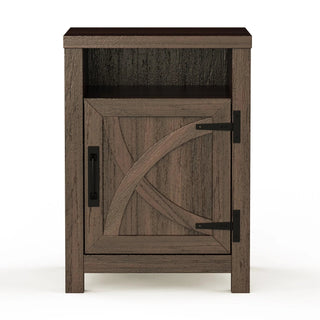 18" Farmhouse Solid Wood Nightstand for Bedroom