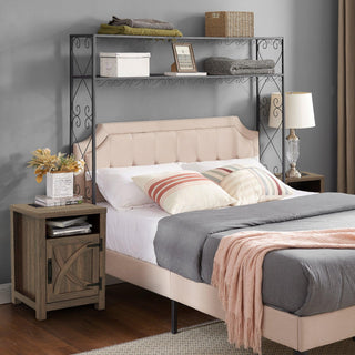 18" Farmhouse Solid Wood Nightstand for Bedroom