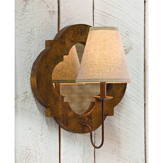 Farmhouse 1-Light Wood Light Rustic Wall Sconce