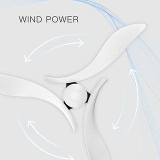 Black 54" DC Motor 6 Speed Ceiling Fan with LED Lighting