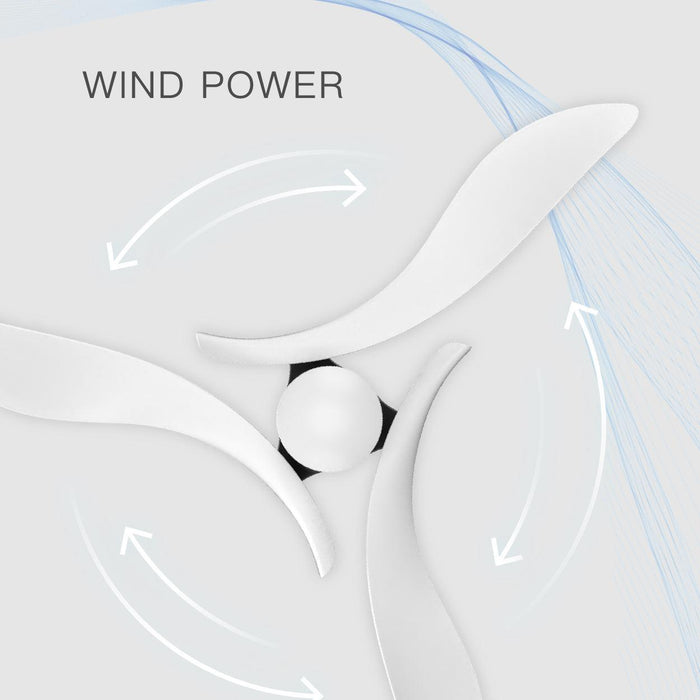 Black 54" DC Motor 6 Speed Ceiling Fan with LED Lighting