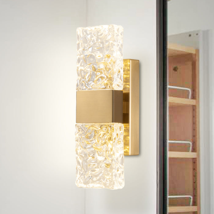 1-Light Modern Wall Light with Glass shade