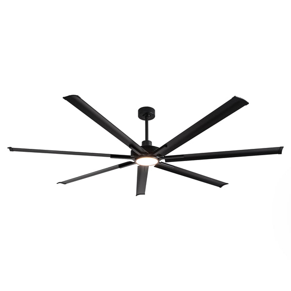 305 cm HVLS Modern Black Ceiling Fan with Light Industrial Large Fan for Warehouses Gyms Commercial Spaces