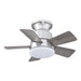 24" Industrial Flush Mount Reversible Iron Ceiling Fan with Lighting and Remote Control - ParrotUncle