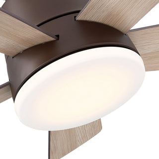 24" Hamptons Farmhouse Flush Mount Reversible Iron Ceiling Fan with Lighting and Remote Control