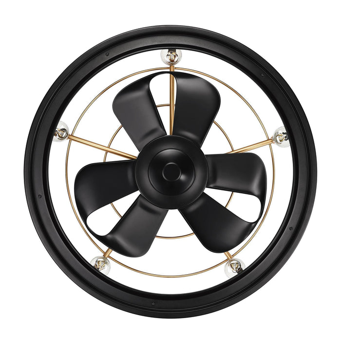 25.5" Henslee Modern DC Motor Downrod Mount Reversible Crystal Fandelier Ceiling Fan with Lighting and Remote Control - ParrotUncle