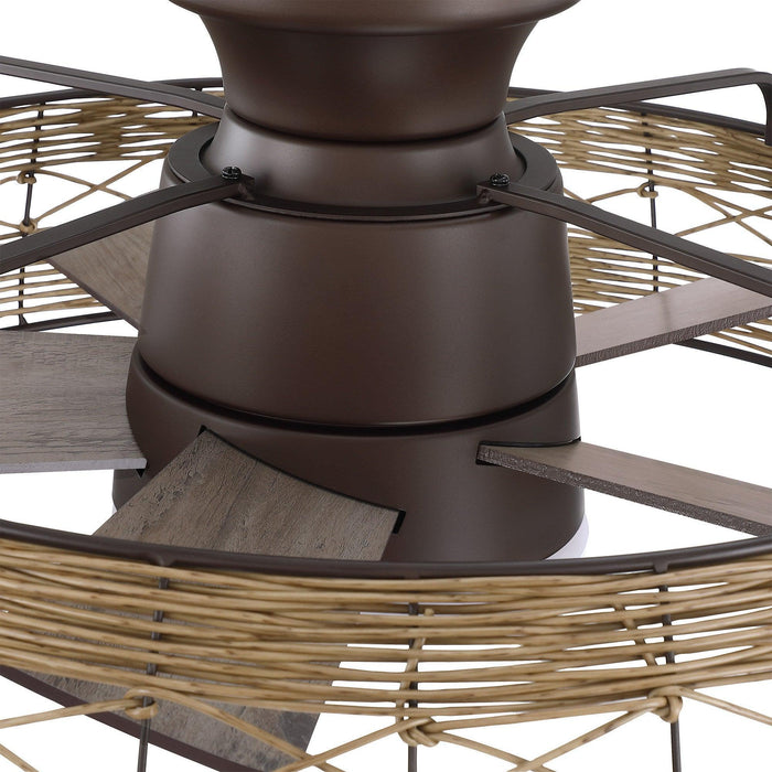 27" Farmhouse Flush Mount Reversible Ceiling Fan with Lighting and Remote Control - ParrotUncle