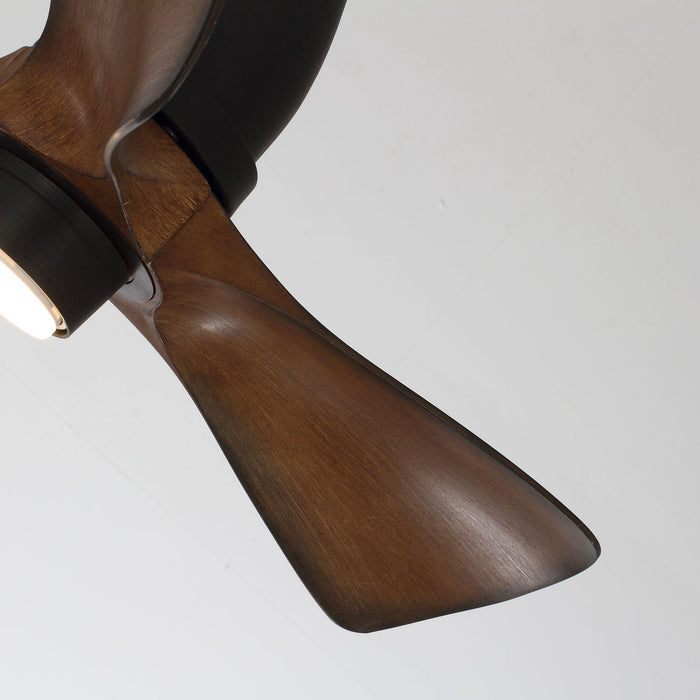 28" Kwang Rustic DC Motor Downrod Mount Reversible Ceiling Fan with LED Lighting and Remote Control - ParrotUncle