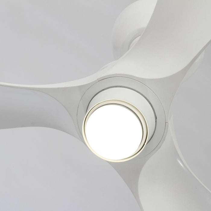 28" Kwang Rustic DC Motor Downrod Mount Reversible Ceiling Fan with LED Lighting and Remote Control - ParrotUncle