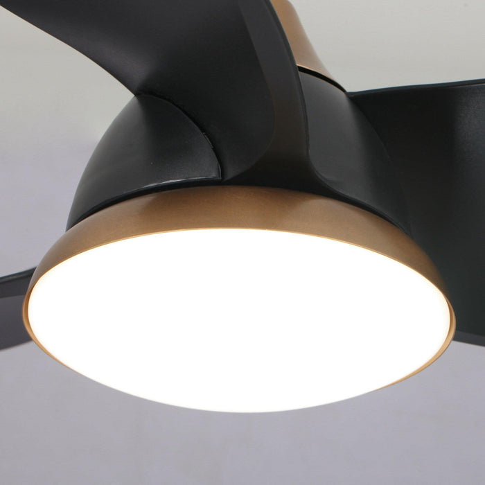 28" Modern DC Motor Downrod Mount Reversible Ceiling Fan with LED Lighting and Remote Control - ParrotUncle