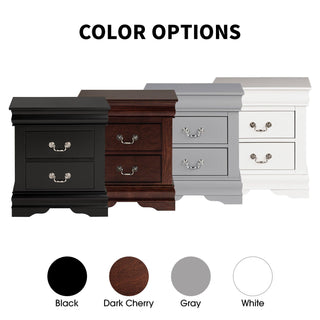 Louis Philippe Transitional Nightstand For Bedroom