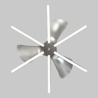 30" Theron Modern DC Motor Downrod Mount Reversible Ceiling Fan with LED Lighting and Remote Control