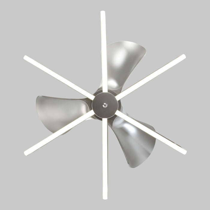 30" Theron Modern DC Motor Downrod Mount Reversible Ceiling Fan with LED Lighting and Remote Control - ParrotUncle