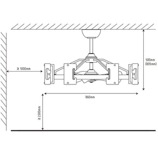 34" Bucholz Modern DC Motor Brushed Nickel Downrod Mount Reversible Ceiling Fan with LED Lighting and Remote Control