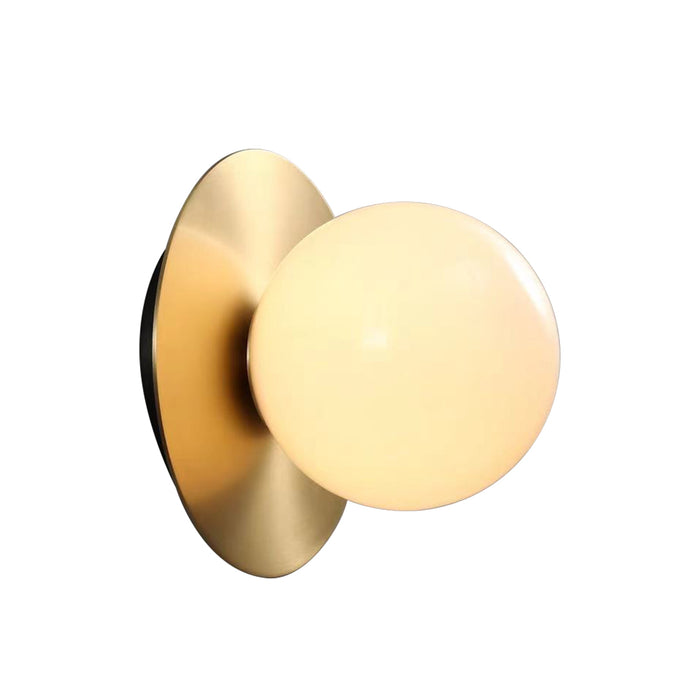 1-Light Modern Bathroom Golden Ball Wall Lighting