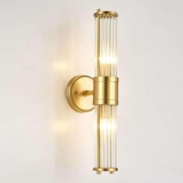 2-Light Modern Indoor Golden Wall Lighting