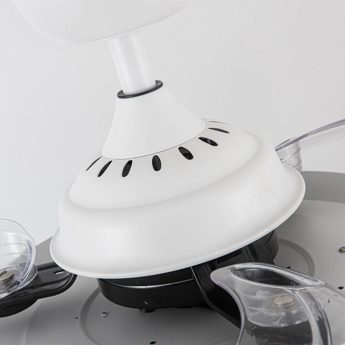 36" Bangaiore Modern Downrod Mount Crystal Ceiling Fan with Lighting and Remote Control - ParrotUncle