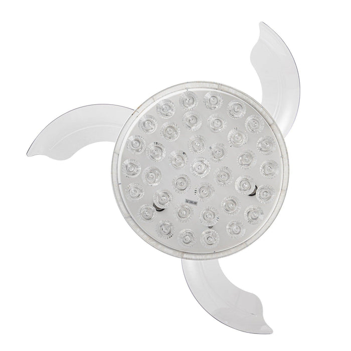 36" Bangaiore Modern Downrod Mount Crystal Ceiling Fan with Lighting and Remote Control - ParrotUncle