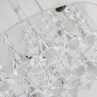 36" Bangaiore Modern Downrod Mount Crystal Ceiling Fan with Lighting and Remote Control - ParrotUncle