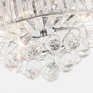 36" Broxburne Modern Chrome Downrod Mount Crystal Ceiling Fan with Lighting and Remote Control - ParrotUncle