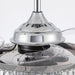36" Broxburne Modern Chrome Downrod Mount Crystal Ceiling Fan with Lighting and Remote Control - ParrotUncle