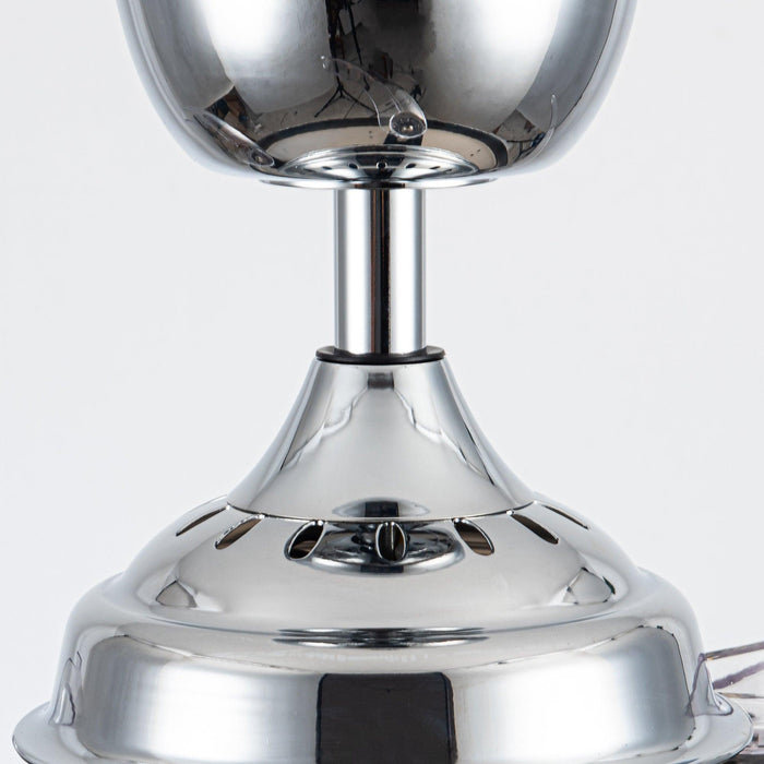 36" Broxburne Modern Chrome Flush Mount Crystal Ceiling Fan with Lighting and Remote Control - ParrotUncle