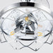 36" Broxburne Modern Chrome Flush Mount Crystal Ceiling Fan with Lighting and Remote Control - ParrotUncle