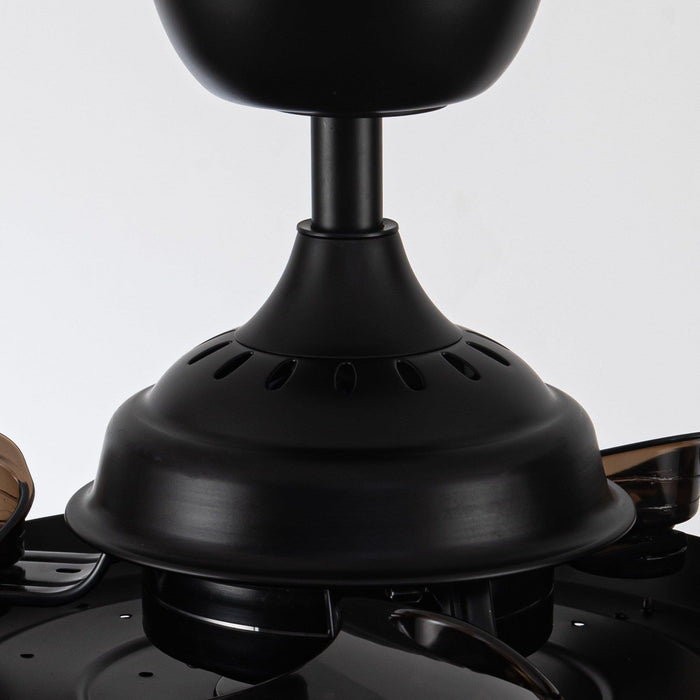 36" Farmhouse Downrod Mount Ceiling Fan with Lighting and Remote Control - ParrotUncle