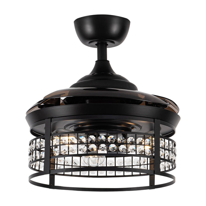 36" Farmhouse Downrod Mount Ceiling Fan with Lighting and Remote Control - ParrotUncle