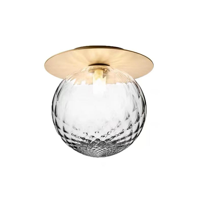 1-Light Modern Round Flush Mount Ceiling Light